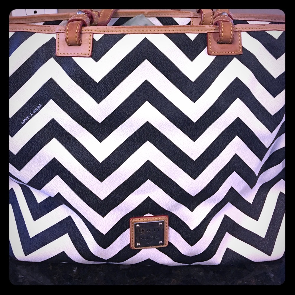 Dooney and Bourke Chevron Print Shoulder Bag